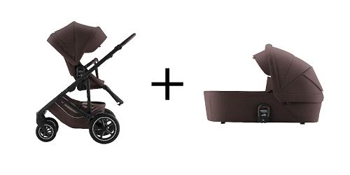VENNA VENNA barnevogn og VENNA bærebag i Teak, del av VENNA ESSENTIAL SET